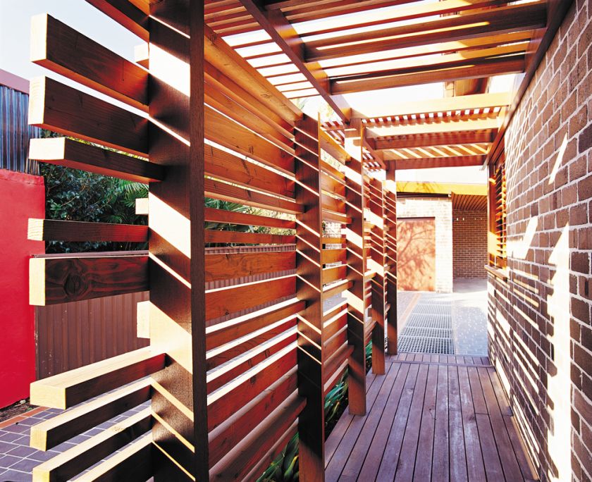 G+V House exterior breezeway