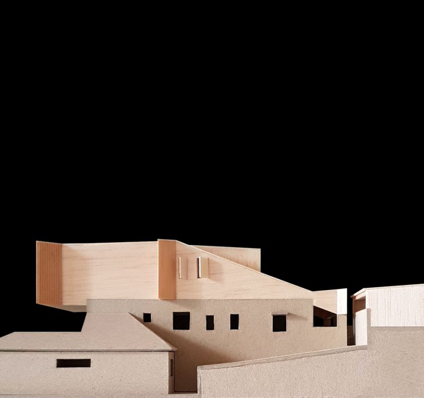 Manifold House model side view