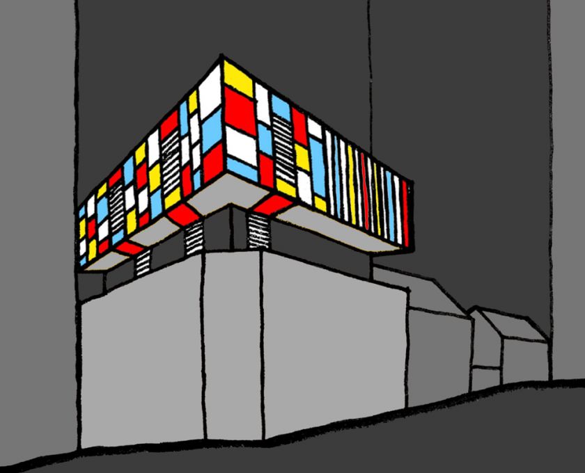 Surry Hills Offices & Showroom exterior sketch