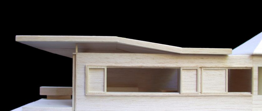 Thomas Geary House exterior elevation of model