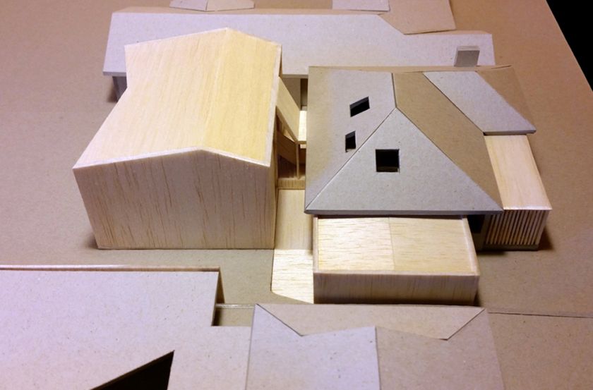Farrington Ellis House south side view of model