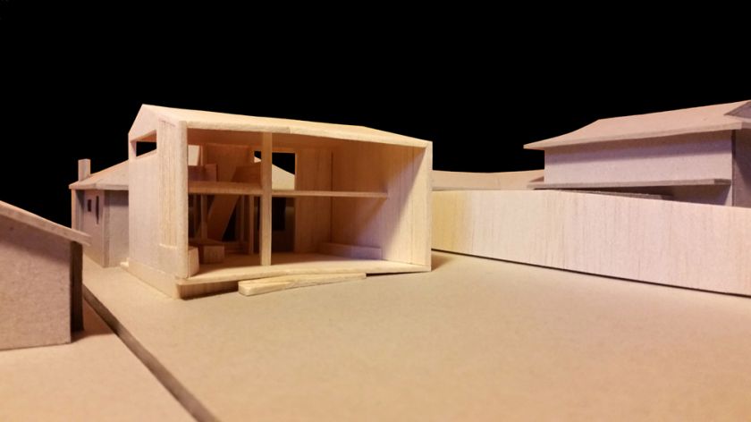 Farrington Ellis House oblique view of model