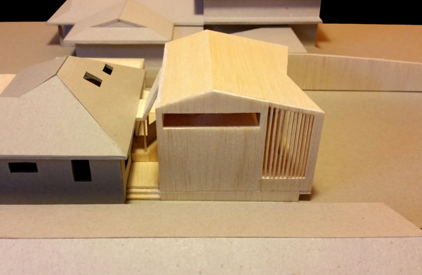 Farrington Ellis House north side view of model