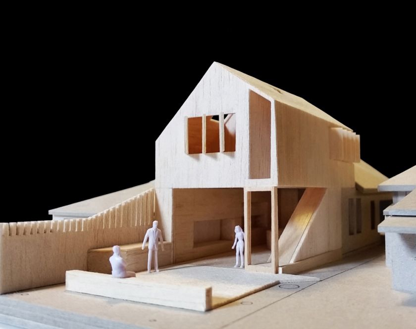 Haoui House model exterior view
