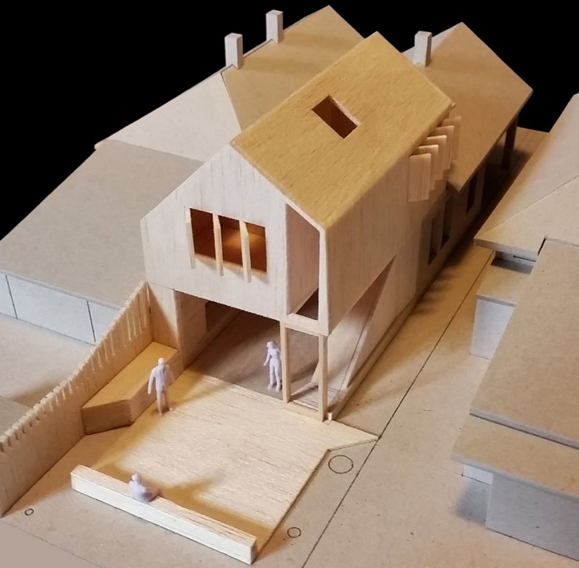 Haoui House model aerial view