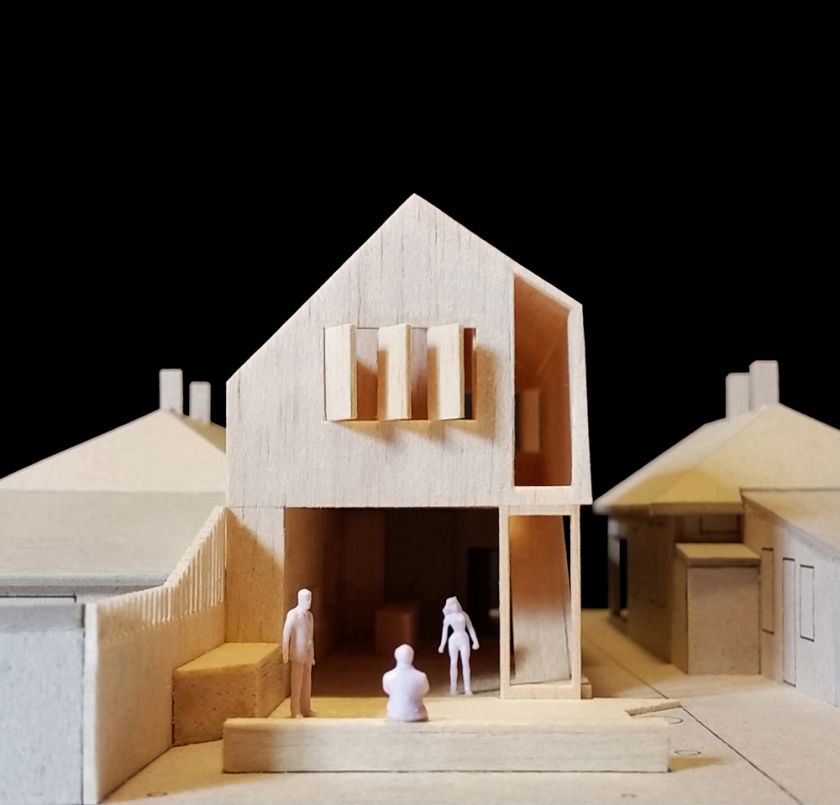 Haoui House model elevation view