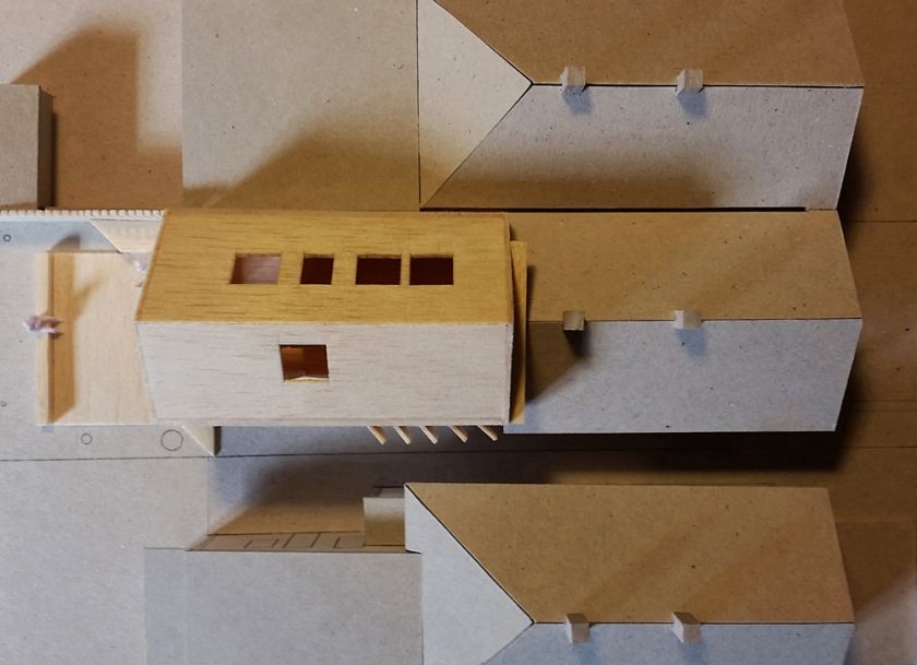 Haoui House model birds eye view
