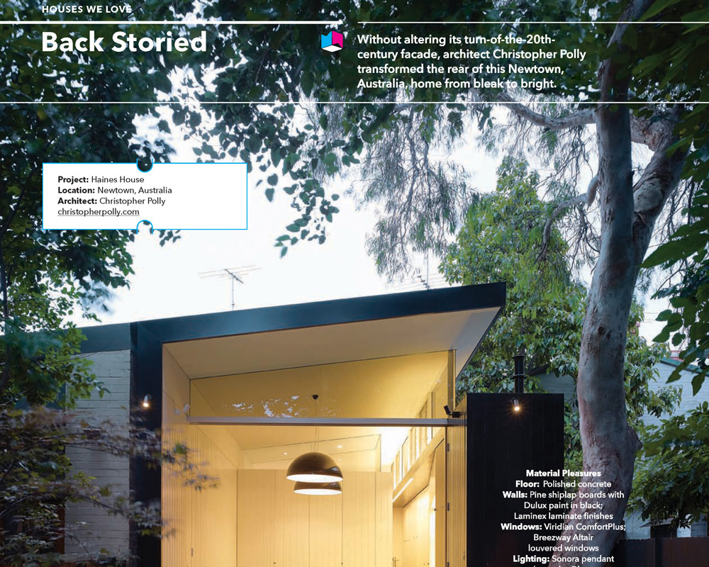 Haines House published in DWELL