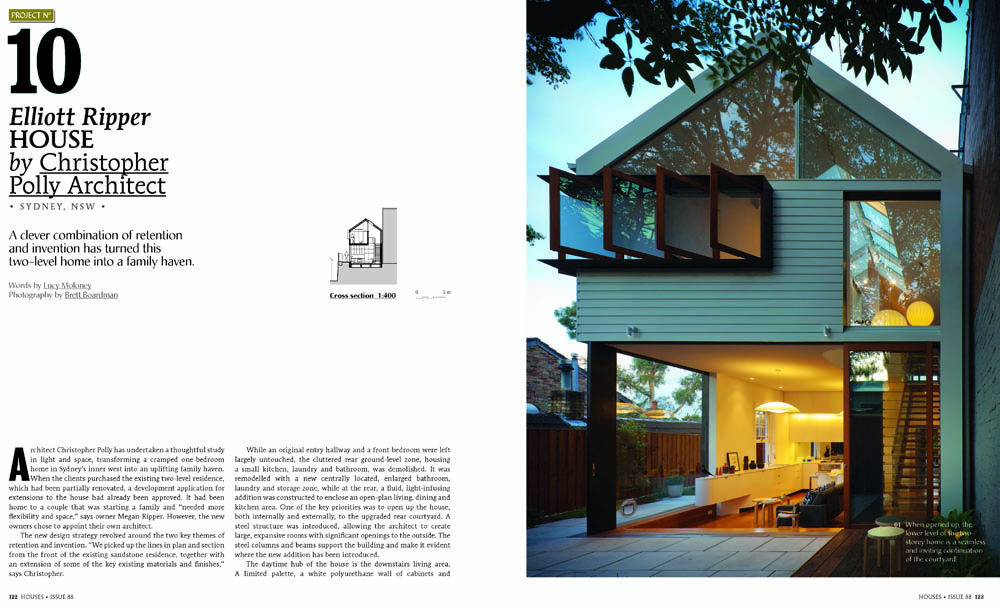 Elliott Ripper House published in HOUSES