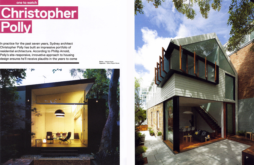 Christopher Polly published as “One to Watch” in Architectural Review