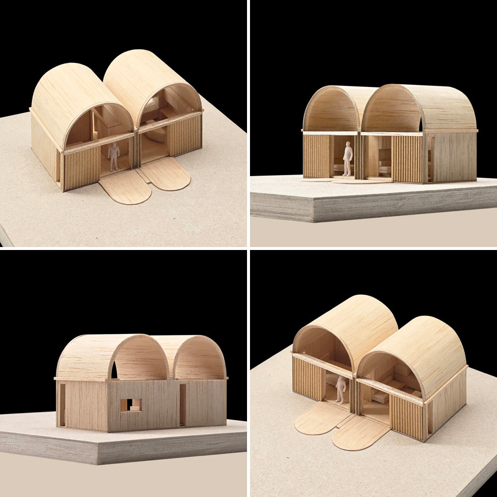 Art Studio Cabin concept model for first design option