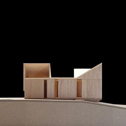 Blue Mountains House model east elevation view