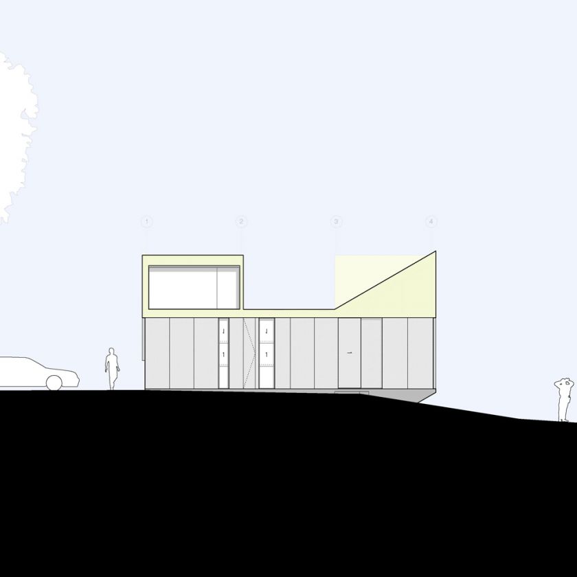 Blue Mountains House East Elevation colour studies
