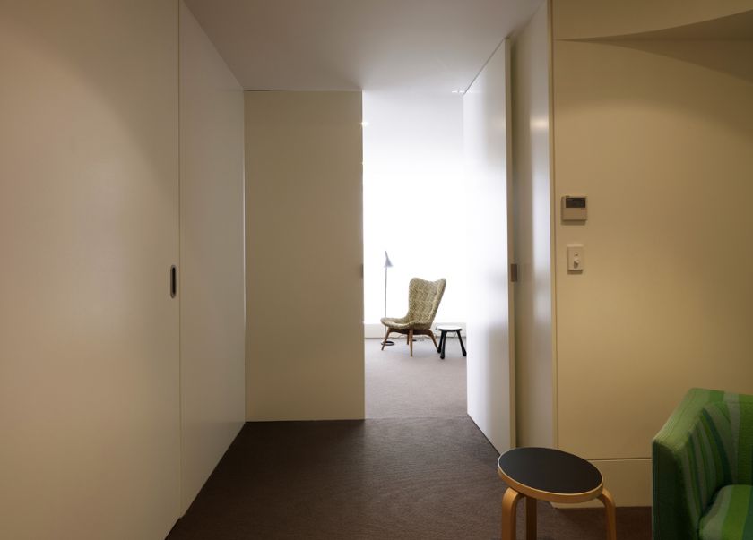 Darling Point Penthouse bedroom folding & sliding doors sequence