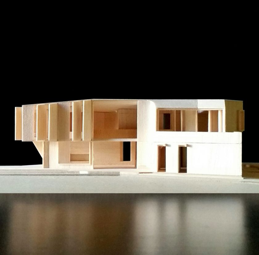 Flexion House model northern elevation view