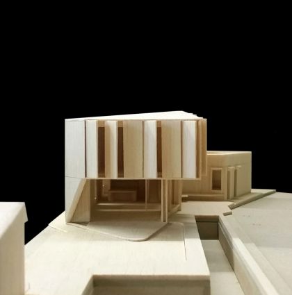Flexion House model eastern elevation view