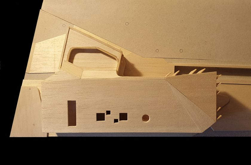 Flexion House model aerial view