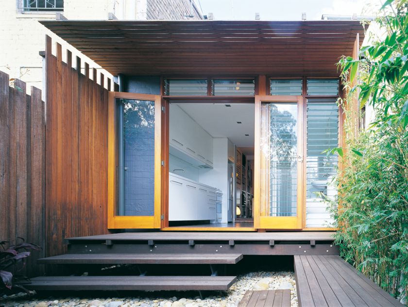 H House exterior rear view