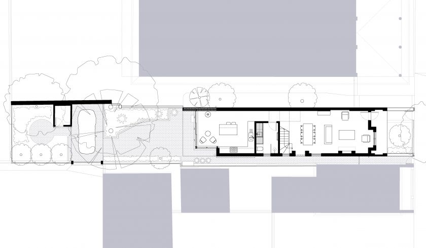 Hird Behan House ground floor plan and first floor plan