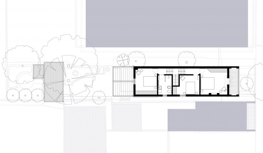 Hird Behan House ground floor plan and first floor plan