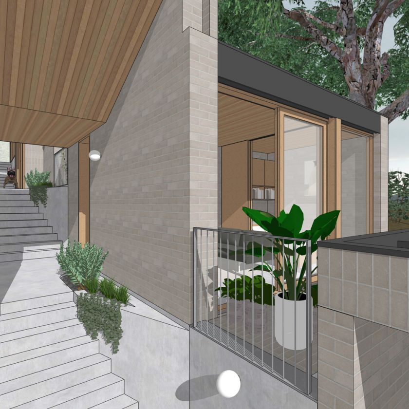 Leura House exterior visualisations