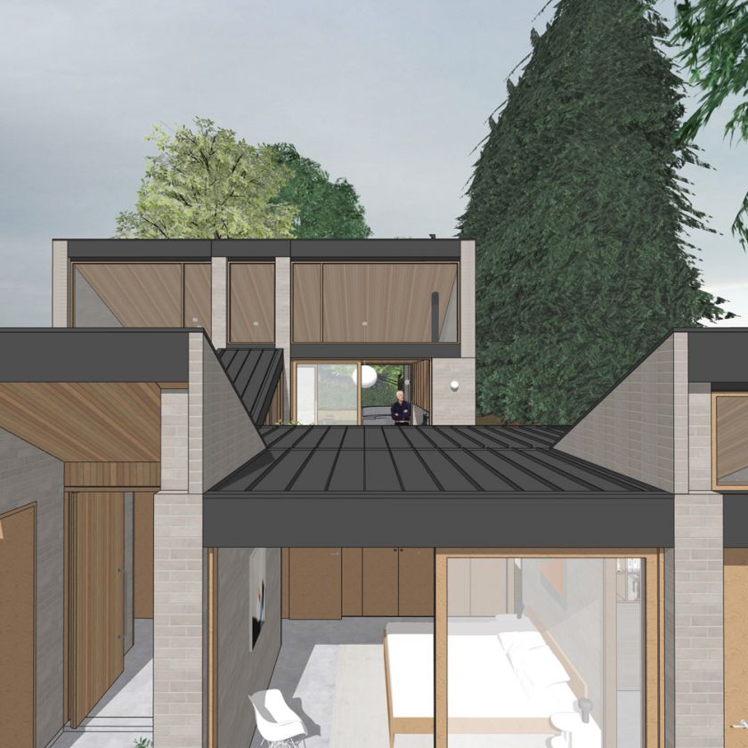 Leura House exterior visualisations