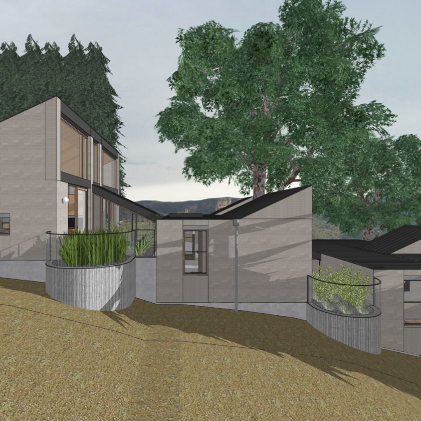 Leura House exterior visualisations