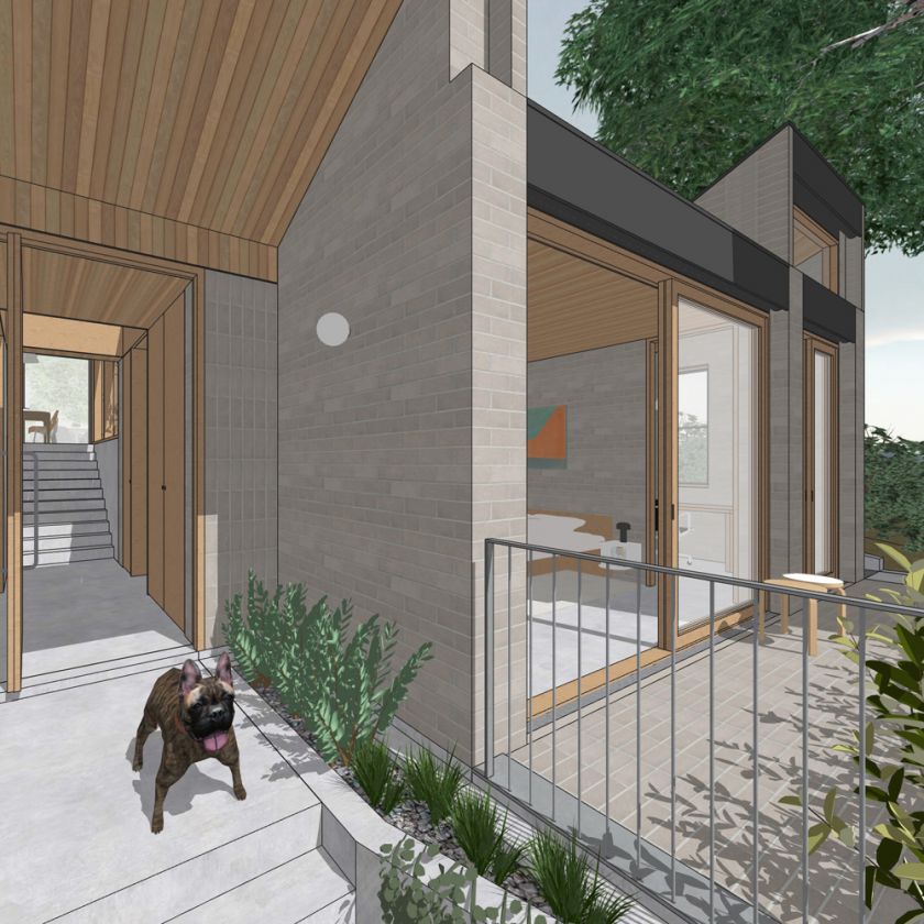 Leura House exterior visualisations