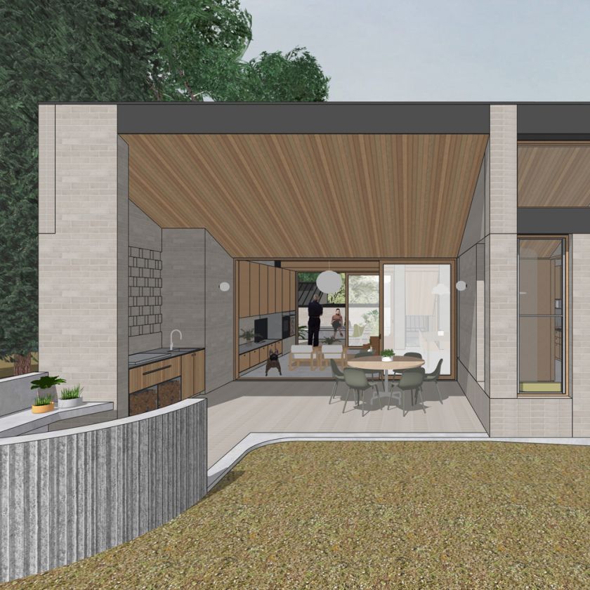 Leura House exterior visualisations