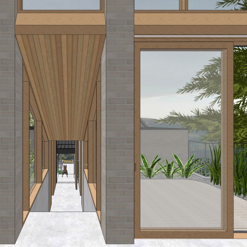 Leura House interior design visualisations