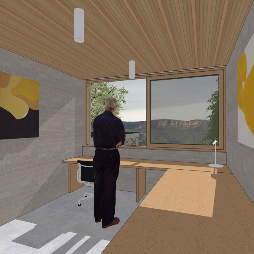 Leura House interior design visualisations