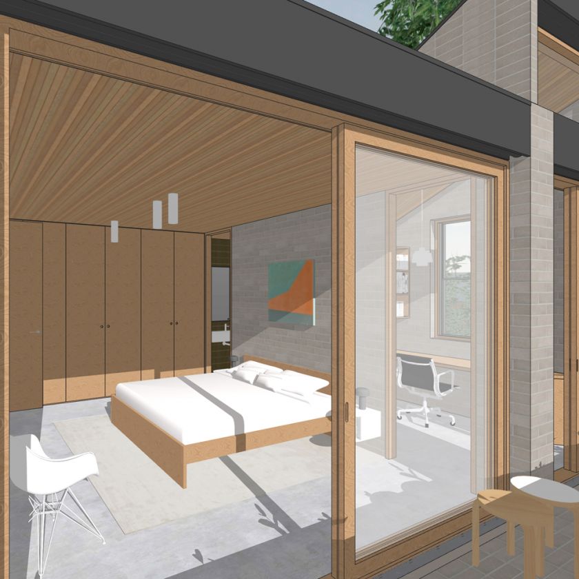 Leura House interior design visualisations