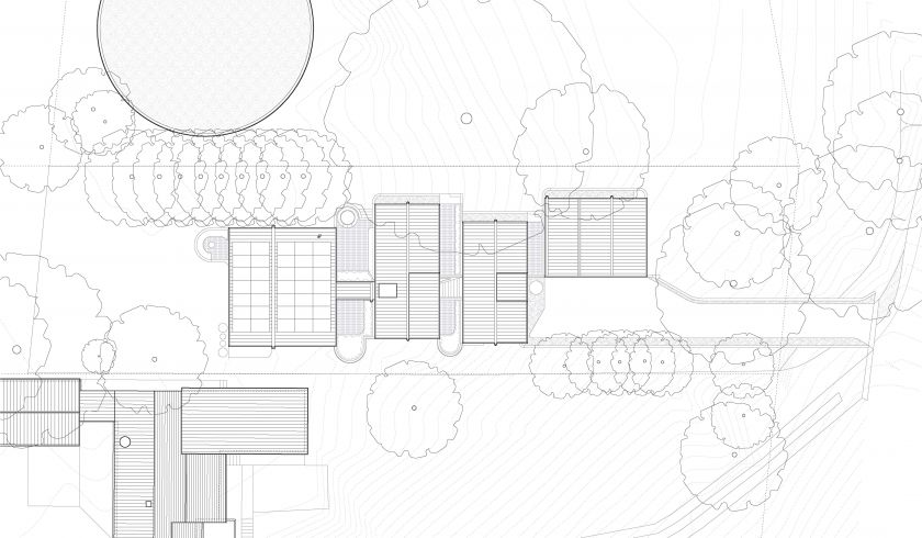 Leura House floor plan and site plan