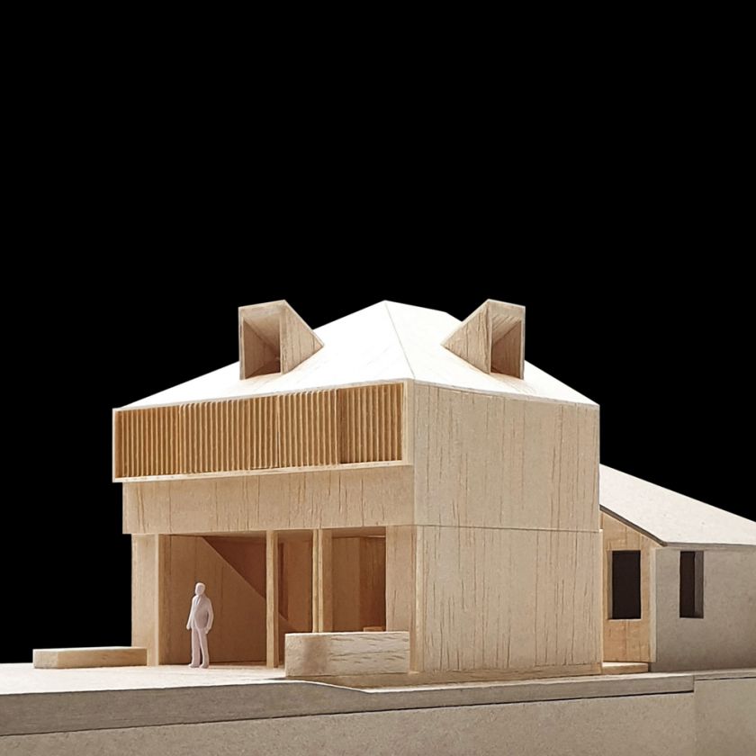 Murrabin House rear northwest model view 