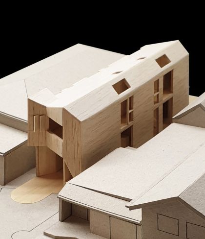 National House model aerial view