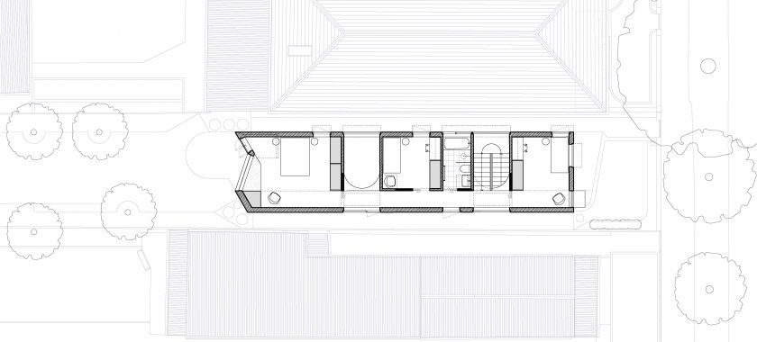 National House ground floor plan and first floor plan and site plan