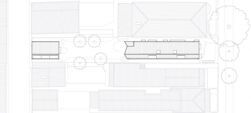 National House ground floor plan and first floor plan and site plan