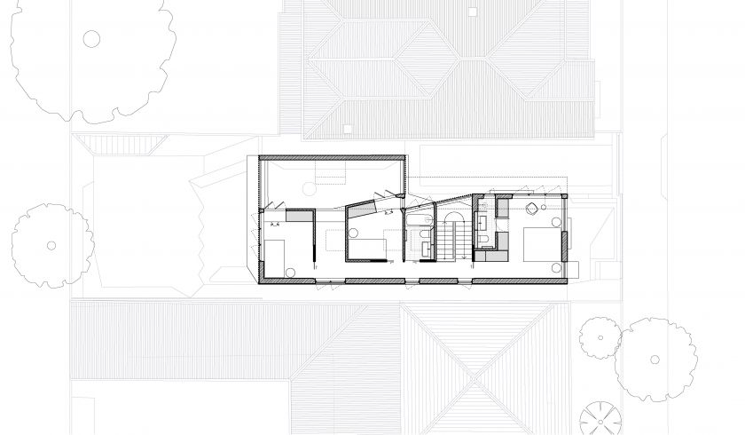 Starling House ground floor plan and first floor plan