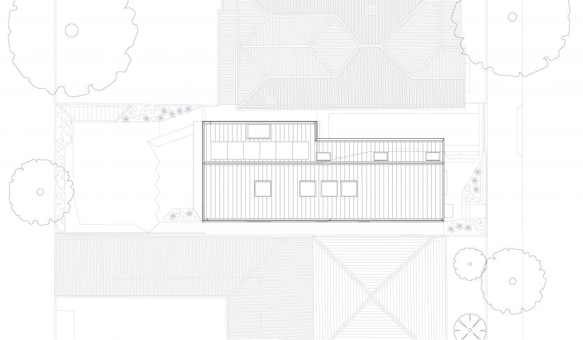 Starling House ground floor plan and first floor plan and site plan
