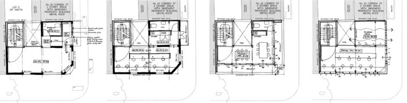 Surry Hills Offices & Showroom plans