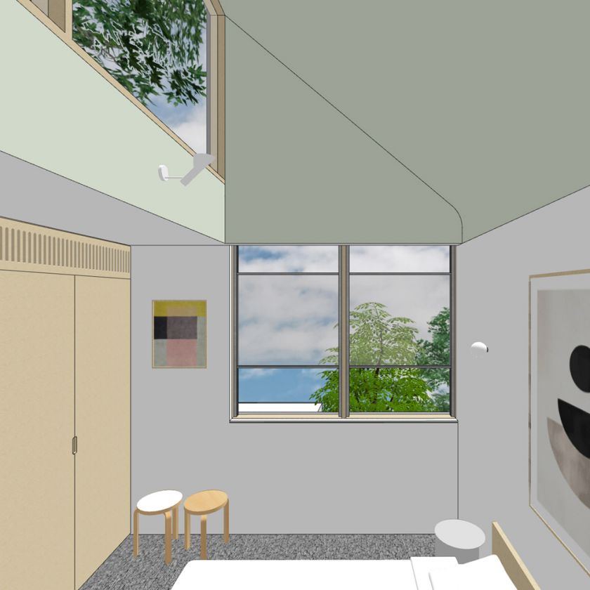 Trafalgar House first floor interior visualisations