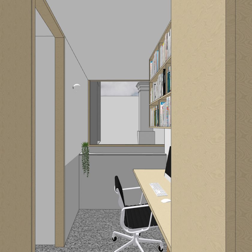 Trafalgar House first floor interior visualisations