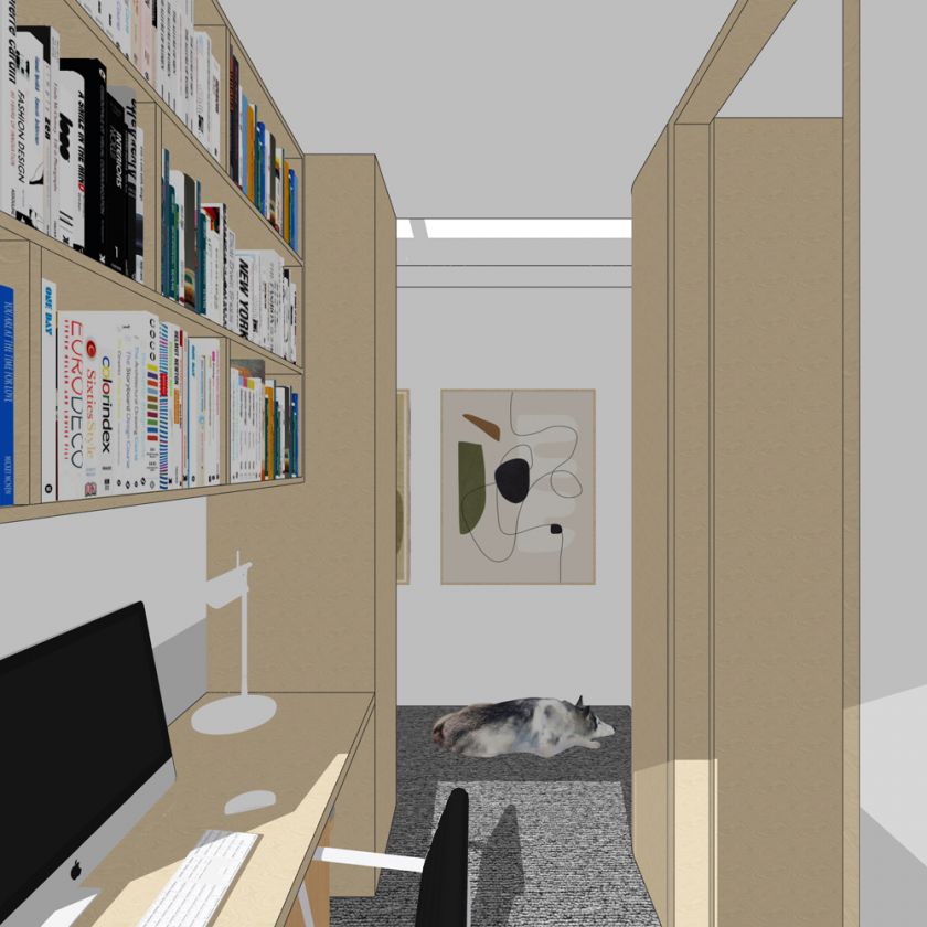 Trafalgar House first floor interior and exterior visualisations