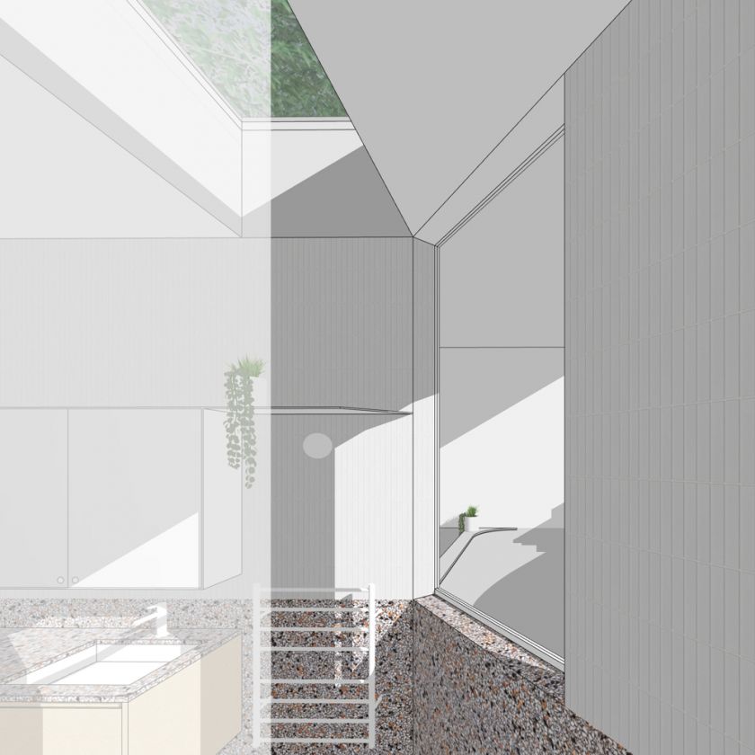 Trafalgar House first floor interior and exterior visualisations