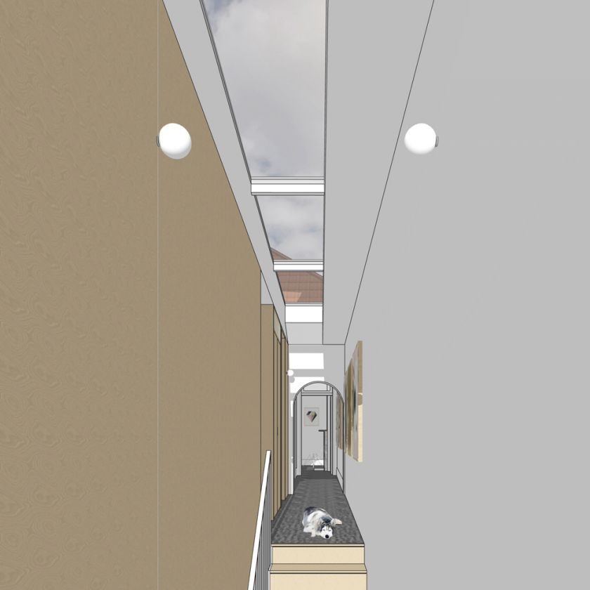 Trafalgar House first floor interior and exterior visualisations