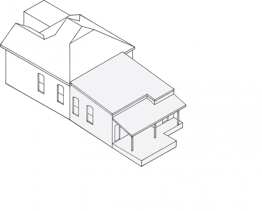 Unfurled House 3D concept generation diagrams