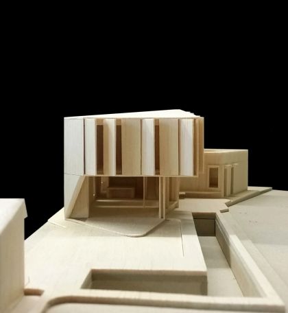 Flexion House model eastern elevation view